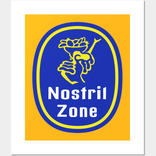 Banana Sticker Nostril Zone Posters and Art